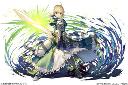 「Fate/stay night [HF]」セイバー、アーチャーたちが“パズルRPG”の世界に召喚!? 「パズドラ」と初コラボ 画像