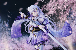 「リゼロ」エミリアがオリジナル和装衣装でフィギュア化！ 鮮やかなグラデーション&パール塗装に注目 画像