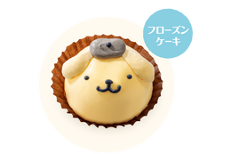 ポムポムプリンのお顔ケーキが可愛い♪ ポムポムプリン×全国の魚べい・元気寿司がコラボ！ 全8種の缶バッジももらえる 画像