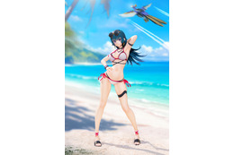 「ゾイド ジェネシス」令和の時代にコトナ・エレガンスが水着姿で立体化！ 愛機レインボーシャークイメージの扇子や台座までこだわり満載