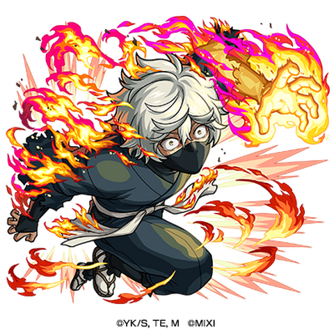 『地獄楽』×『モンスト』火属性　★6 石隠れ衆最強の忍 がらんの画眉丸 （獣神化）（C）賀来ゆうじ／集英社・ツインエンジン・MAPPA （C）MIXI