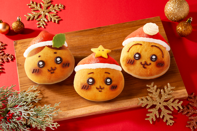 「ちいかわベーカリー」クリスマス限定仕様のパン
