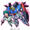 「ガンダムシリーズ」×『モンスターストライク』木属性 ★5カミーユ・ビダン&Ζガンダム(進化)(C)創通・サンライズ(C)MIXI