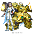「ガンダムシリーズ」×『モンスターストライク』光属性 ★5パプテマス・シロッコ＆ジ・O（進化）（C）創通・サンライズ（C）MIXI
