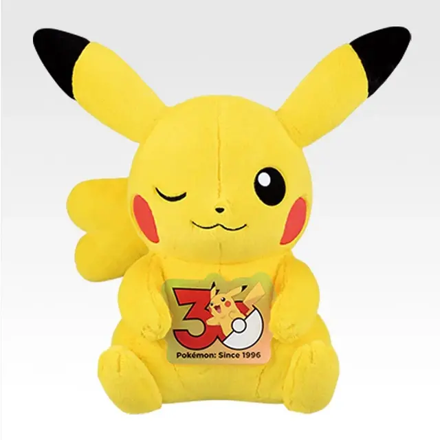 「一番くじ Pokemon 30th ANNIVERSARY vol.2」　ラストワン賞：ピカチュウ（メスのすがた）30周年記念ぬいぐるみ　
